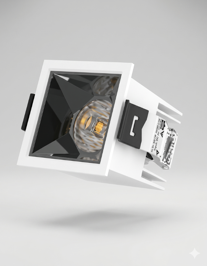 Recessed COB
