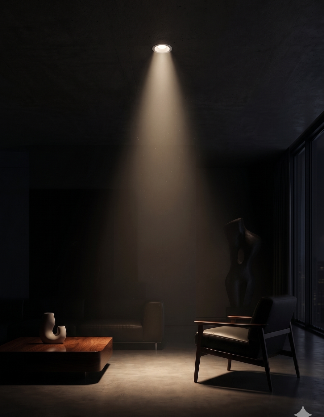 Recessed COB hover