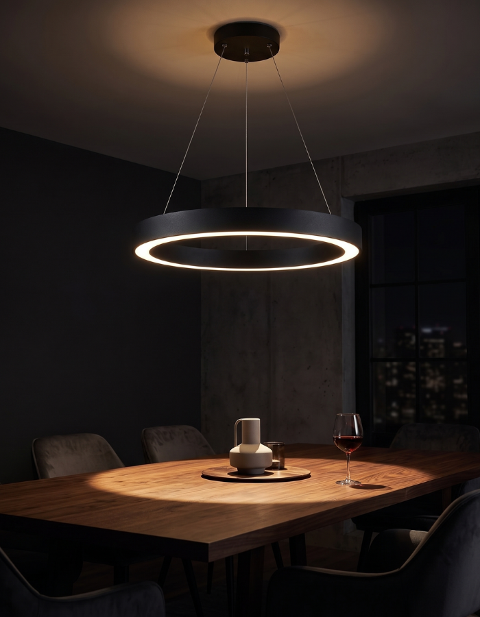 Suspended Round Donut Light hover